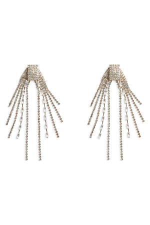 oorbellen PCMARISOL met strass goudkleurig