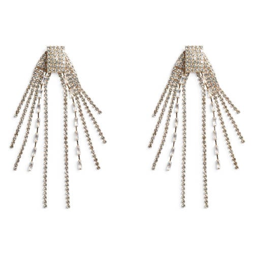 PIECES oorbellen PCMARISOL met strass goudkleurig afbeelding