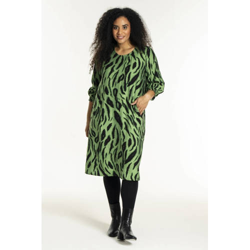 STUDIO midi jurk groen afbeelding