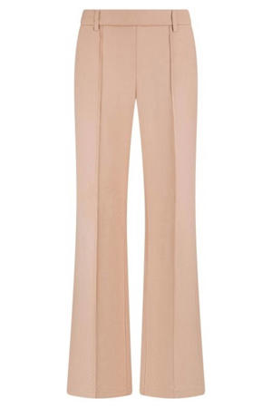straight regular waist pantalon zalm