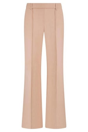 straight regular waist pantalon zalm