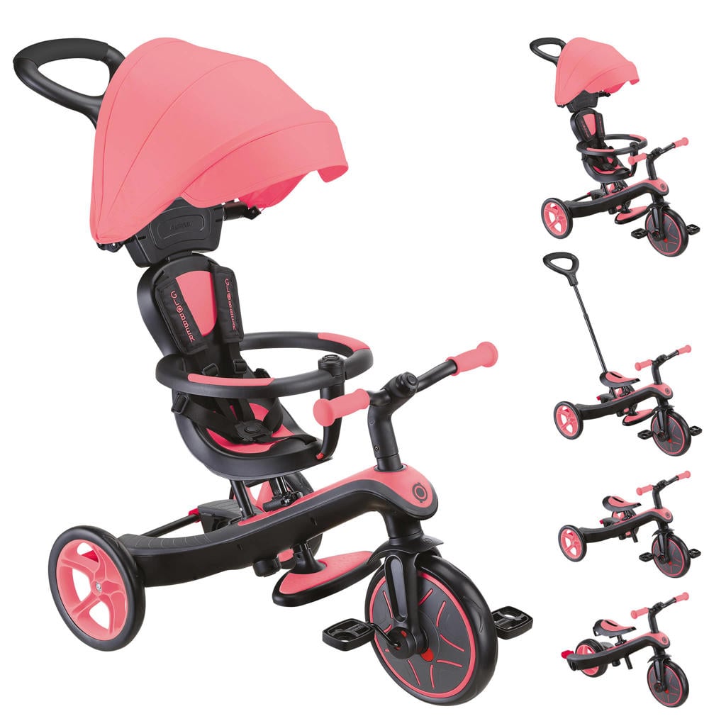 Globber New Trike Explorer 4 in 1 driewieler roze