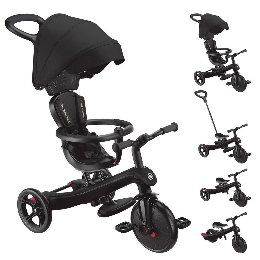 Globber New Trike Explorer 4 in 1 driewieler zwart