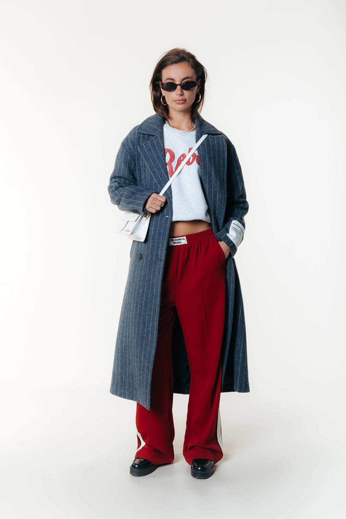 Colourful Rebel sweater grijs wehkamp