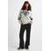 Colourful Rebel sweater grijs melange met glitter