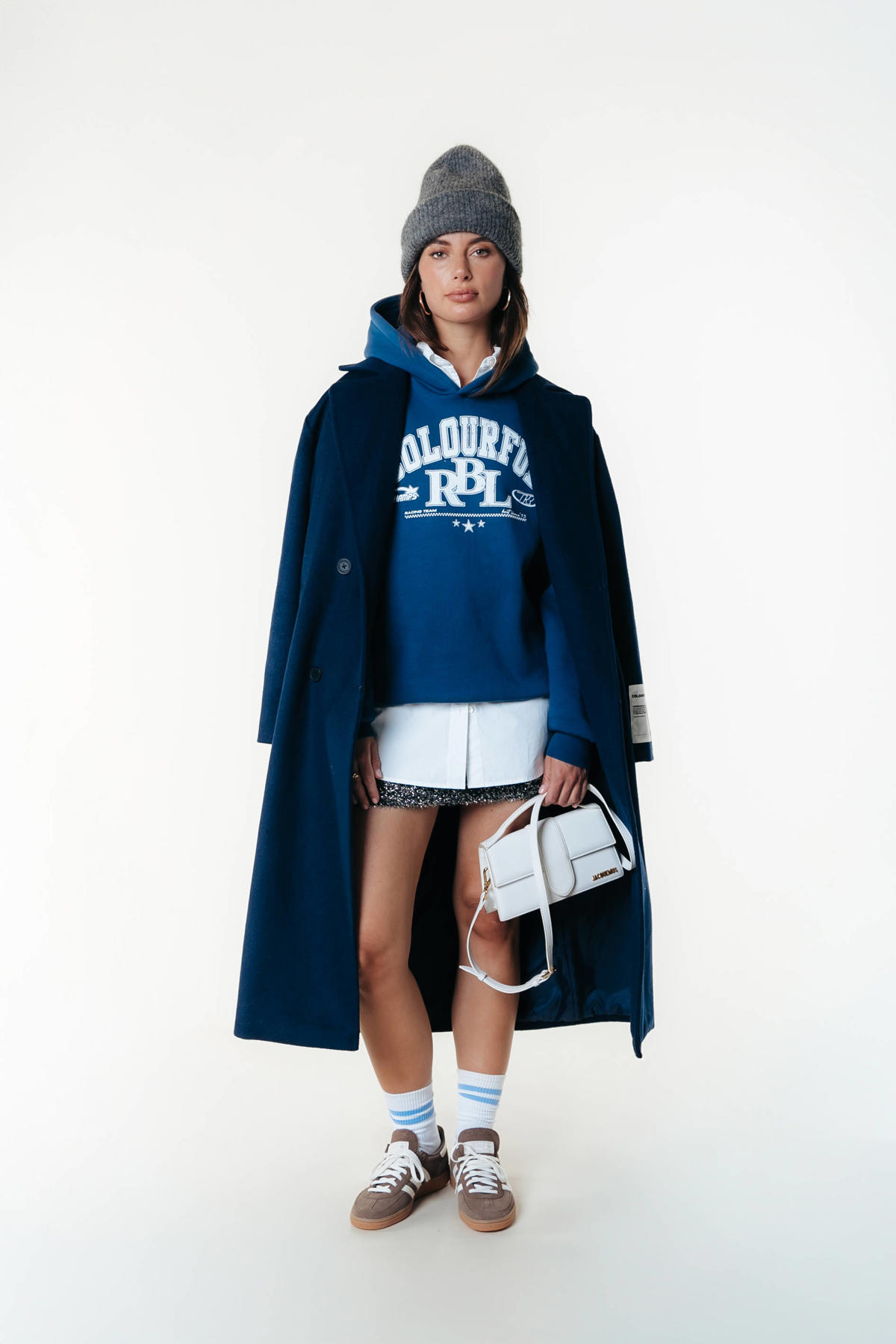 Colourful Rebel hoodie donkerblauw wehkamp