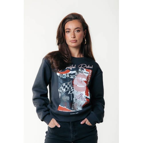 Colourful Rebel sweater donkergrijs afbeelding