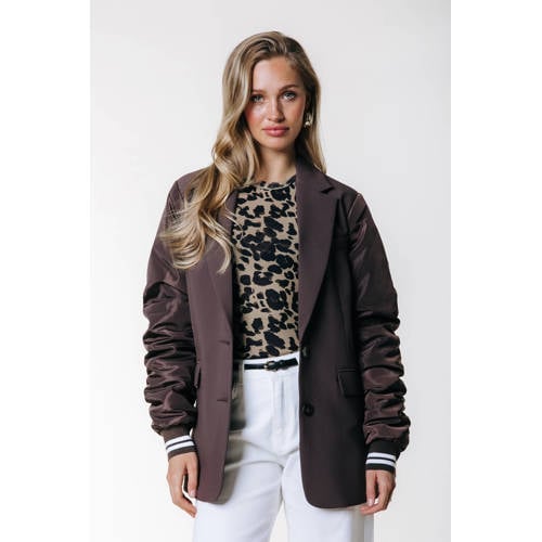 Colourful Rebel oversized blazer bruin afbeelding