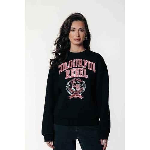Colourful Rebel sweater zwart afbeelding