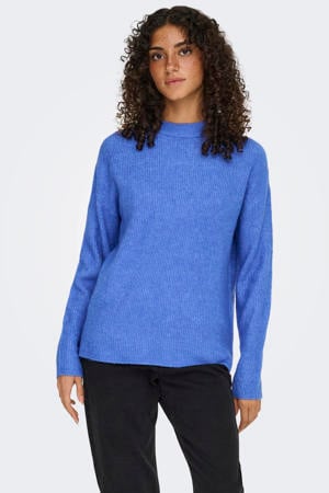 trui gebreid blauw