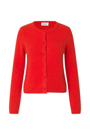 gebreid vest rood