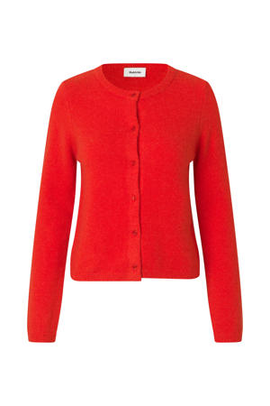 gebreid vest rood