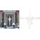 Home & Styling Collection kerst deurstrik wit (33x42 cm)