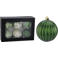 Home & Styling Collection Kerstballen polypropyleen groen - 6 stuks  (ø8 cm)