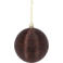 Home & Styling Collection Kerstbal polystyreen bruin - 3 stuks (ø8 cm)