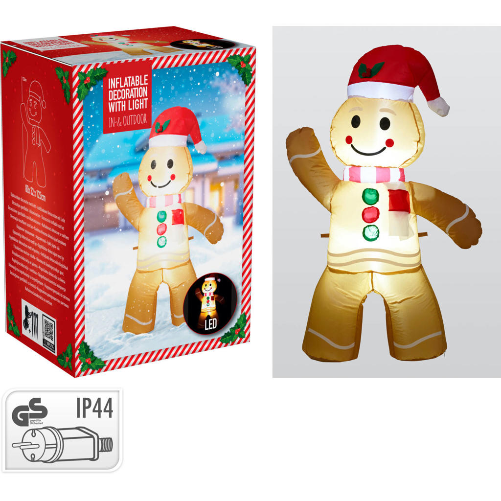 Home & Styling Collection peperkoek opblaasbaar 123cm