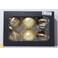 Home & Styling Collection Kerstballen polypropyleen goud - 6 stuks (ø8 cm)