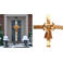 Home & Styling Collection kerst deurstrik goud (33x42 cm)