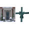 Home & Styling Collection kerst deurstrik groen (33x42 cm)