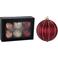 Home & Styling Collection Kerstballen polypropyleen roze - 6 stuks (ø8 cm)
