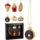Home & Styling Collection kerstornament glas eten - 6 stuks