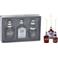 Home & Styling Collection kerstornament glas drankfles - 3 stuks