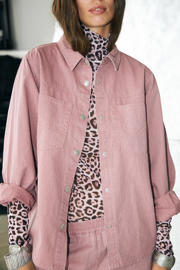 thumbnail: Lollys Laundry mesh top met panterprint roze