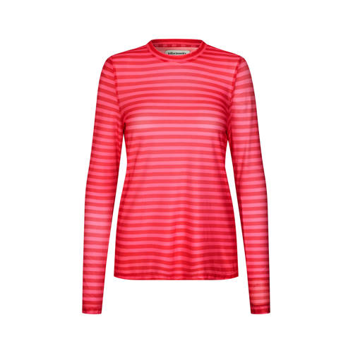 Lollys laundry mesh gestreepte top rood afbeelding
