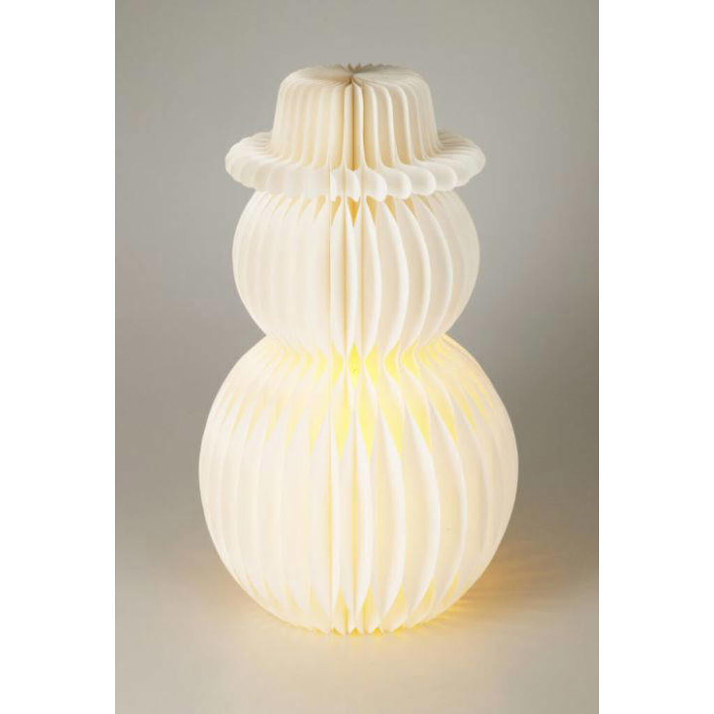 Home & Styling Collection Sneeuwpop LED Papier 50cm