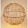 Home & Styling Collection Zwarte Bal LED Metaal 58cm