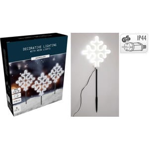 Tuinsteker Neon Set sneeuwvlok