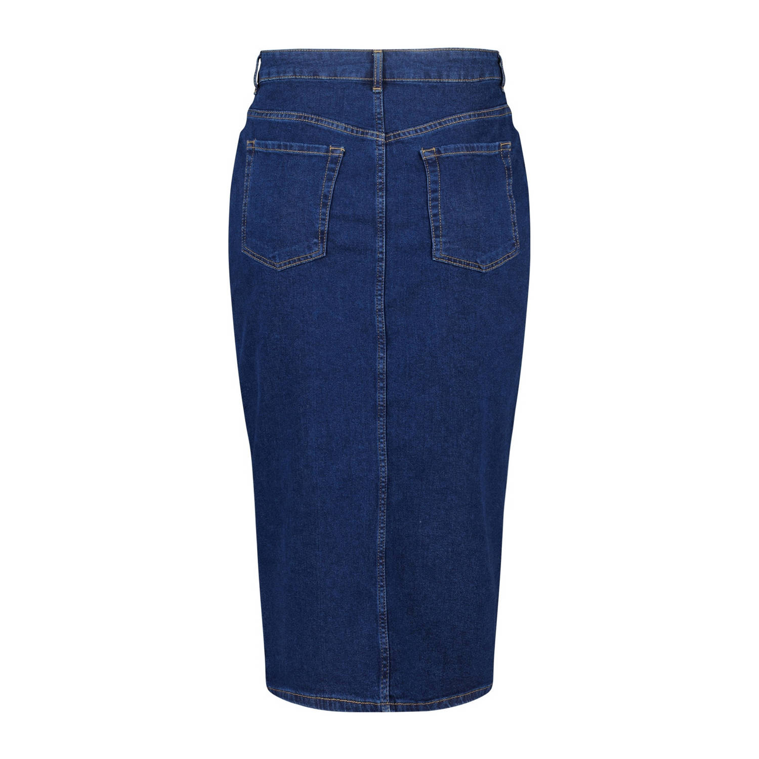 MS Mode denim spijkerrok dark blue denim
