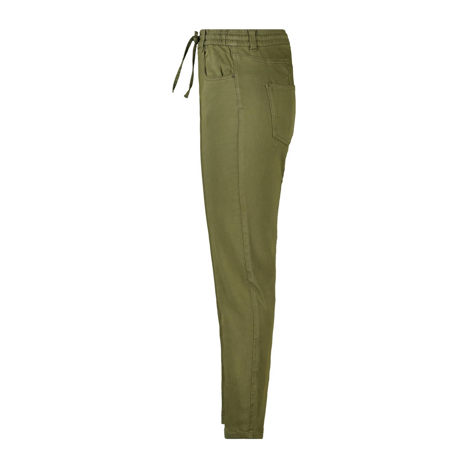 MS Mode slim regular waist broek kaki