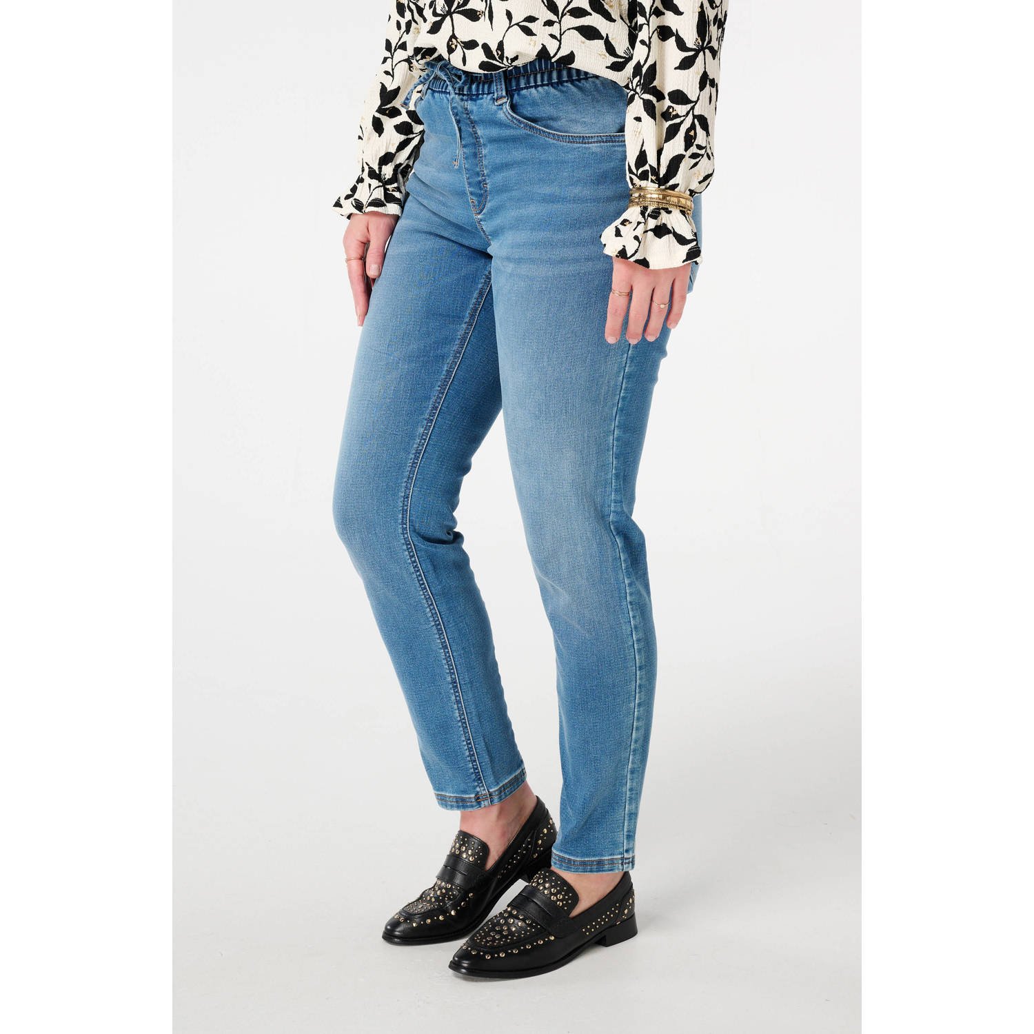 MS Mode straight leg jeans stonewashed