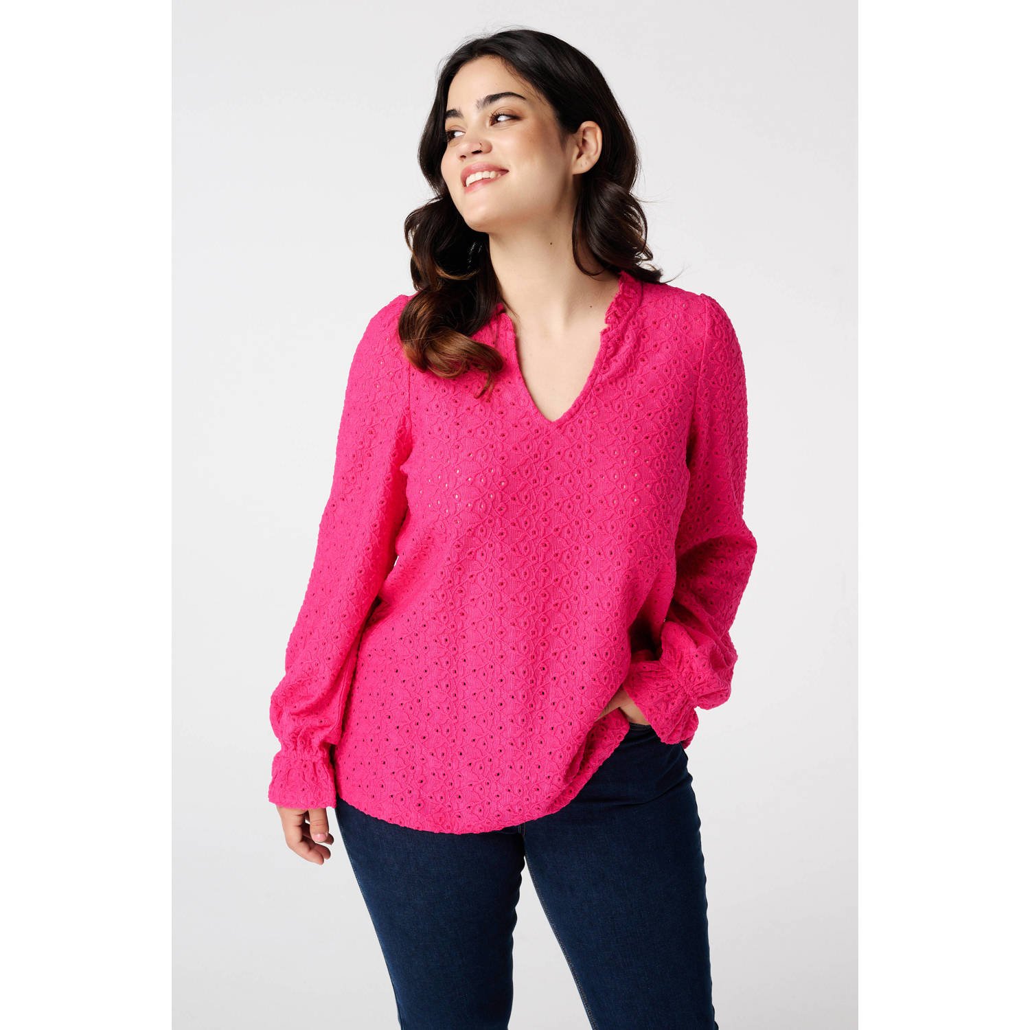 MS Mode blousetop roze