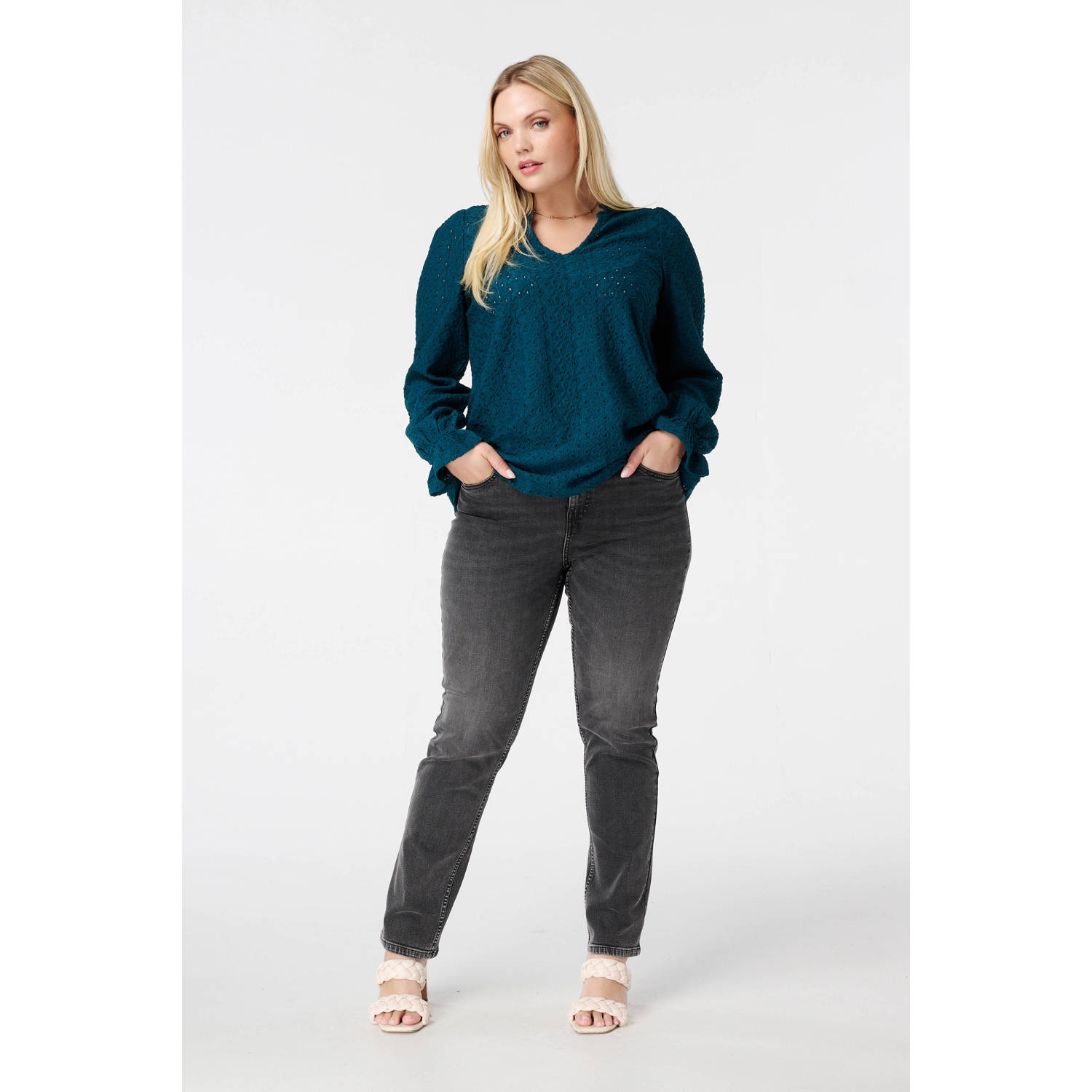 MS Mode blousetop blauw