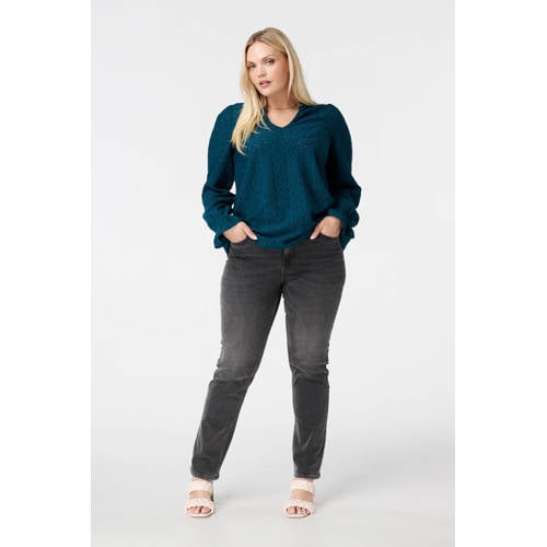 MS Mode blousetop blauw afbeelding