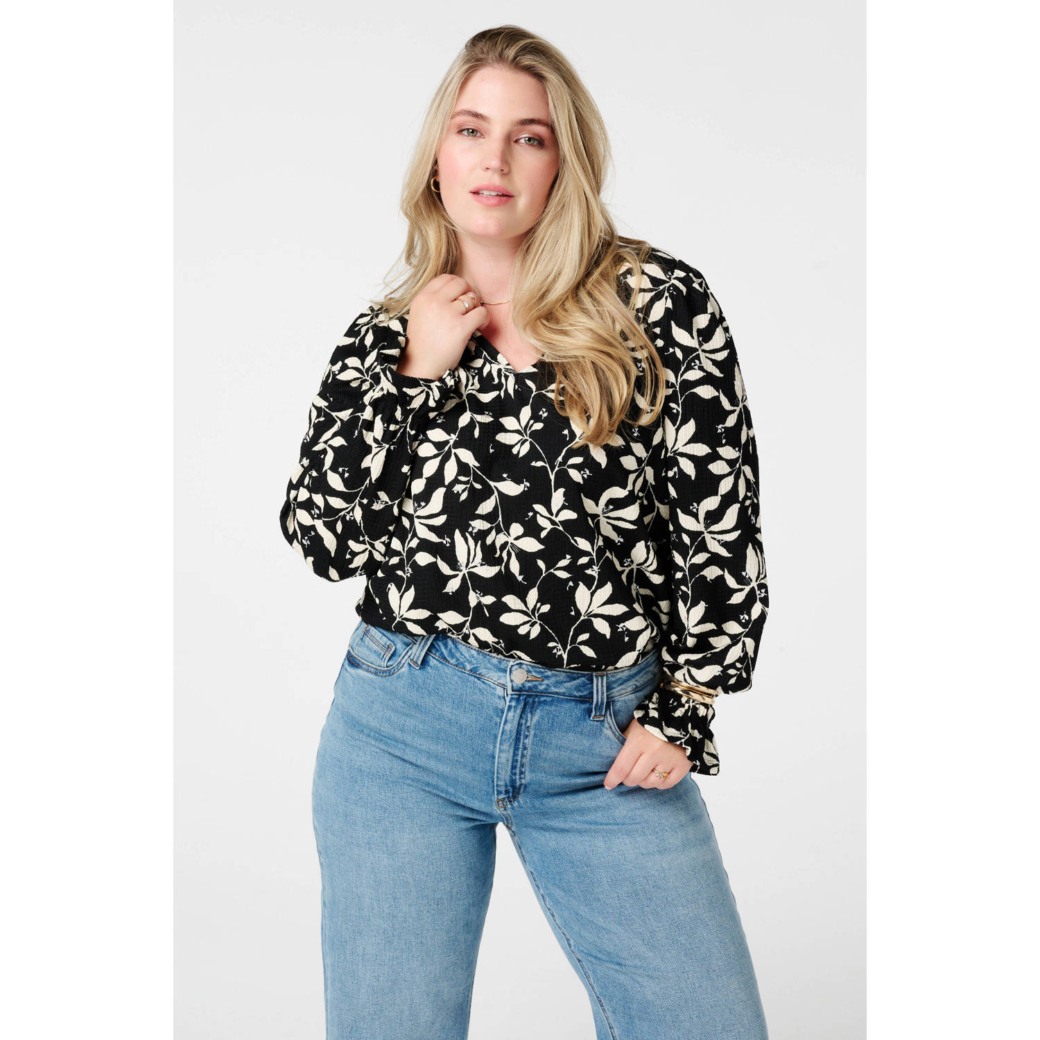 MS Mode blousetop zwart