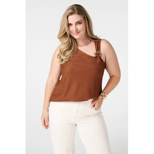 MS Mode top cognac afbeelding