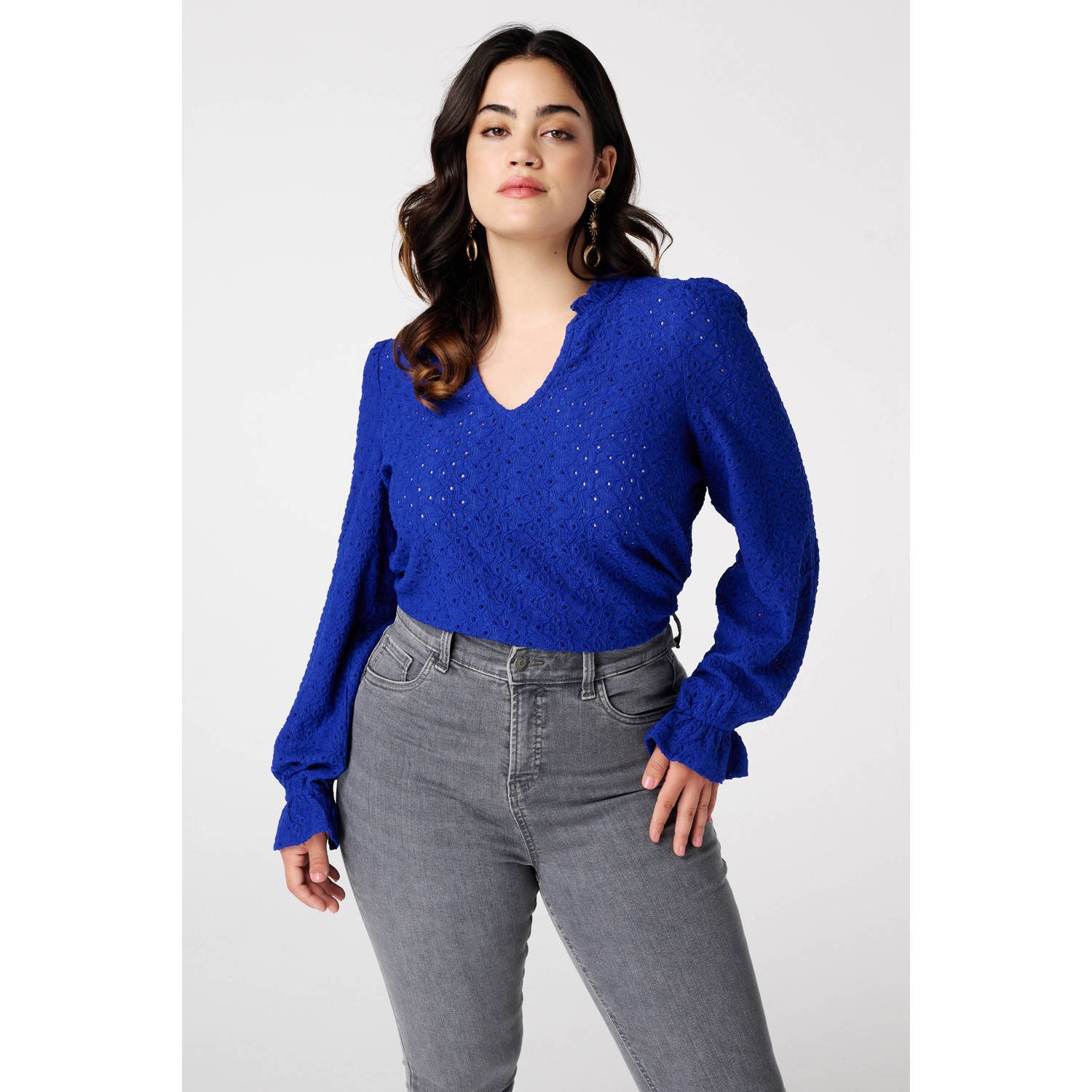 MS Mode blousetop blauw