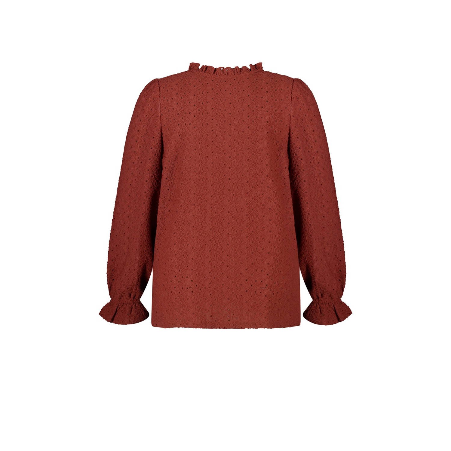 MS Mode blousetop roodbruin