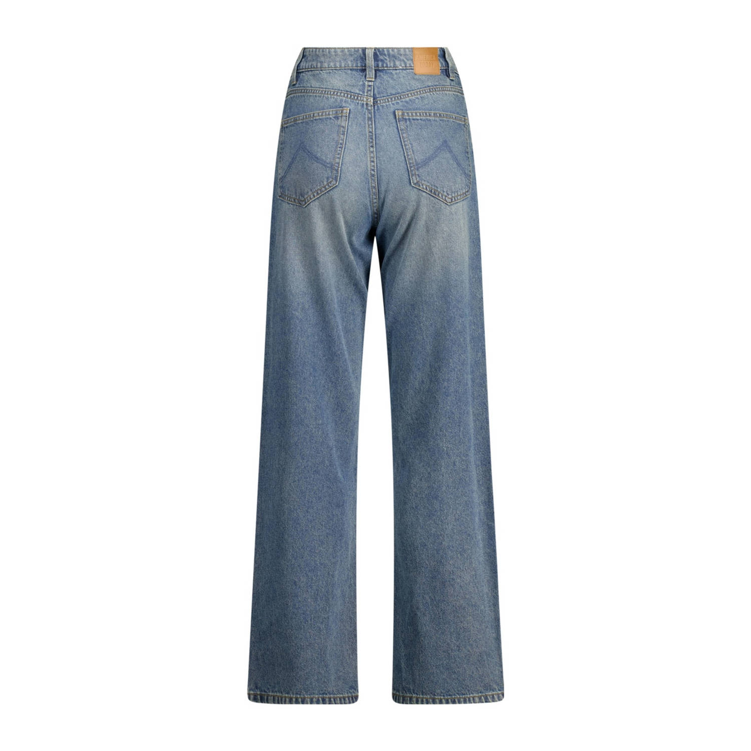 America Today wide leg jeans medium blue denim