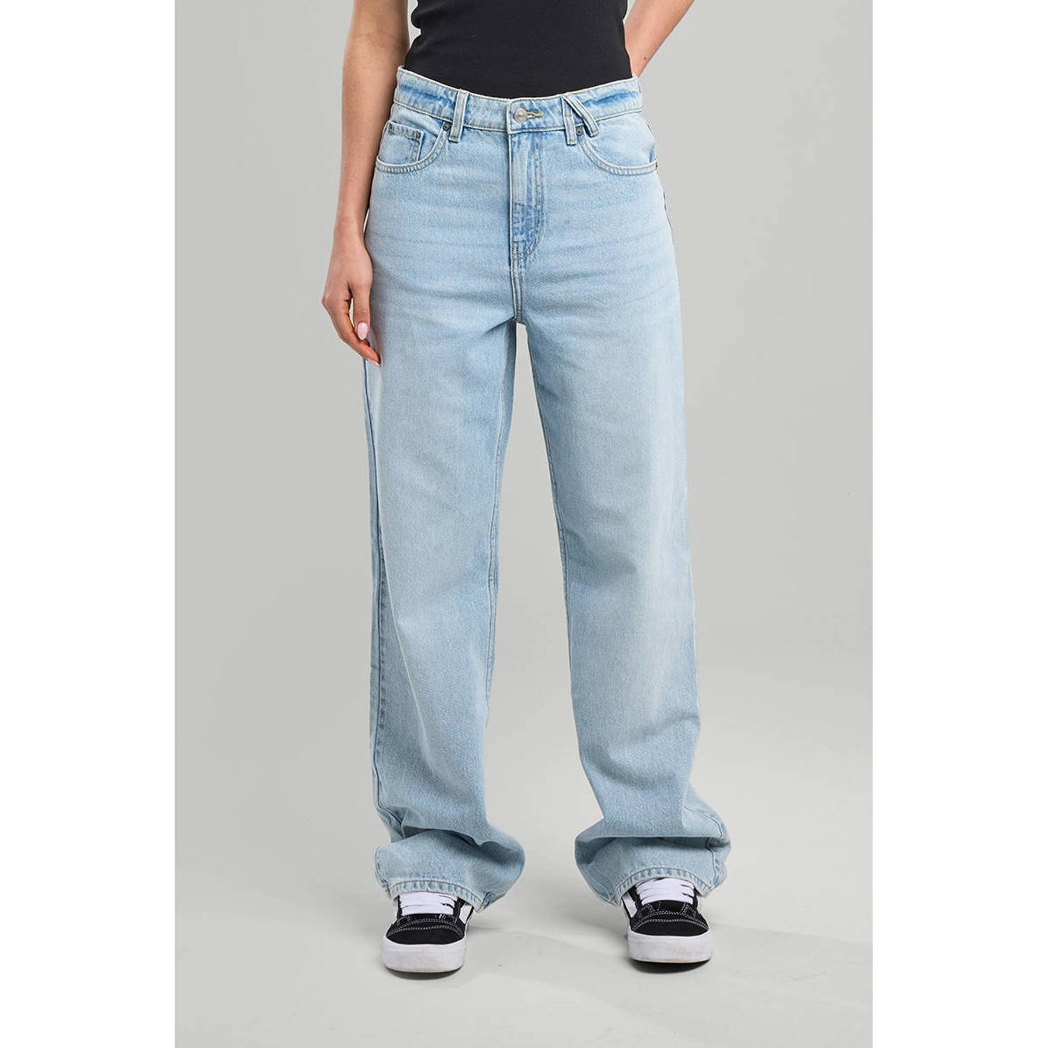 America Today wide leg jeans light blue denim