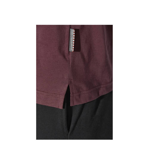 Jan Vanderstorm loose T-shirt NANTE Plus Size donkerrood afbeelding