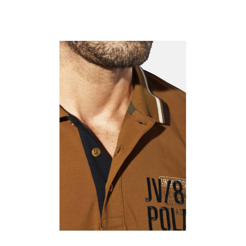 Jan Vanderstorm loose polo FRETU Plus Size donker oranje afbeelding