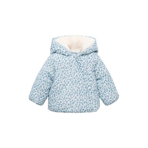 Mango Kids gewatteerde jas lichtblauw afbeelding