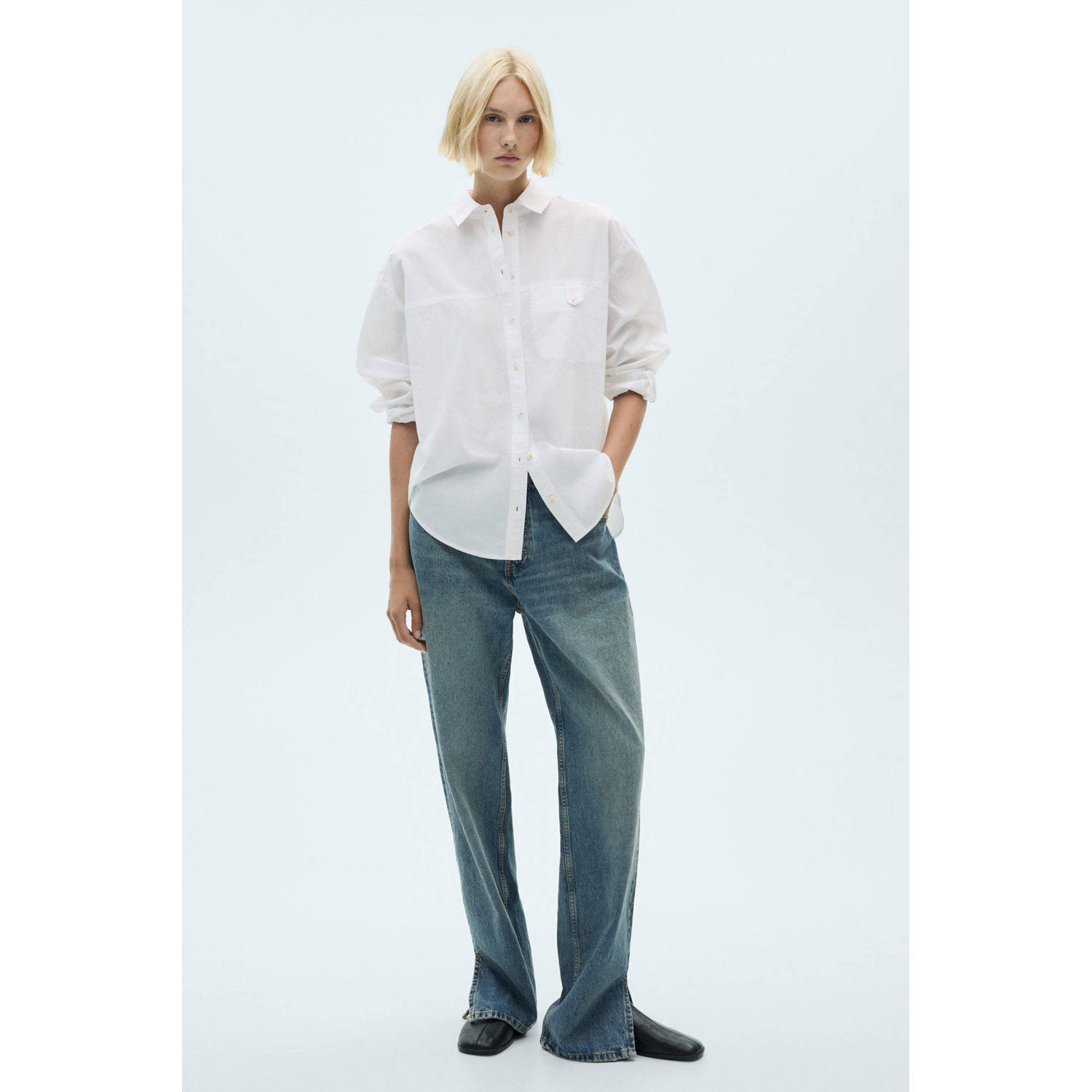 Mango blouse wit
