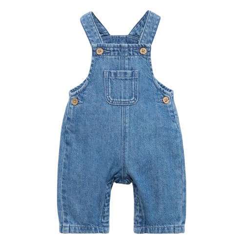 Mango Kids tuinbroek medium blue denim afbeelding