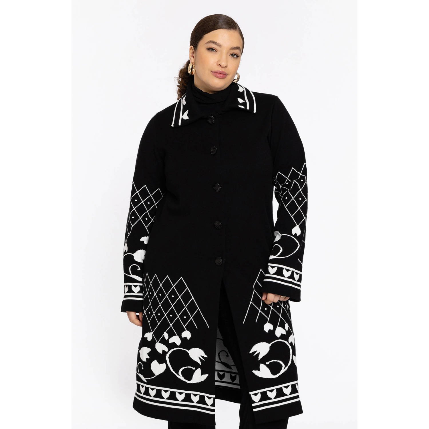YOEK lang vest zwart