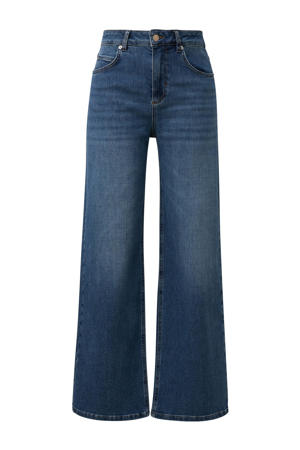 high waist loose fit jeans medium blue denim